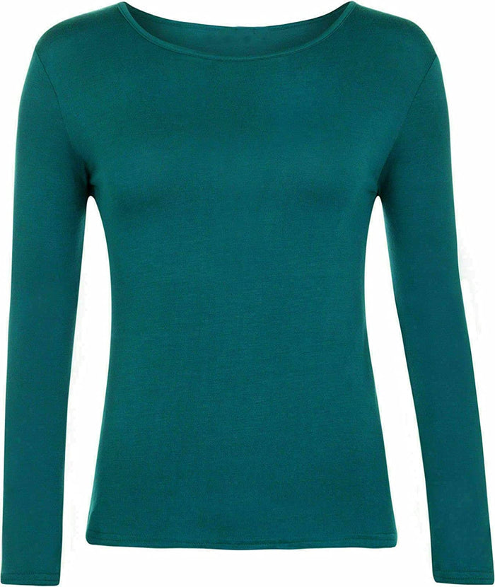 Women's Long-Sleeve Scoop-Neck T-Shirt (S–3XL)