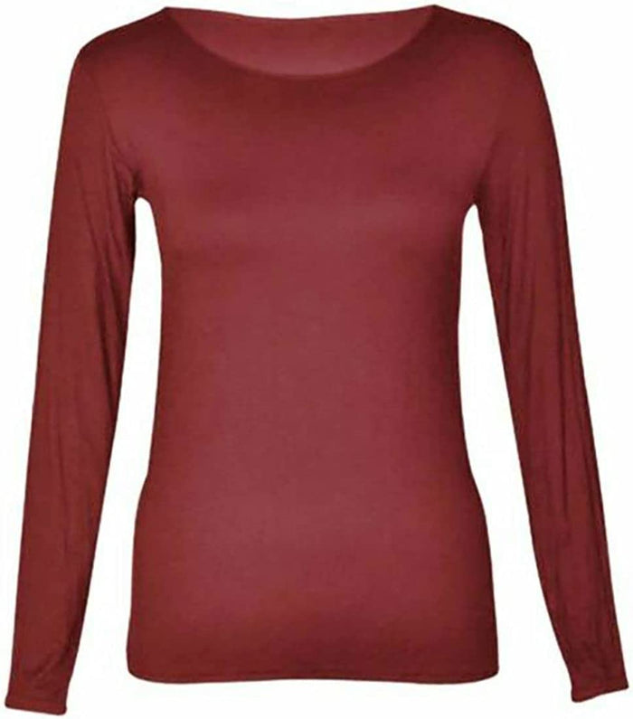 Women's Long-Sleeve Scoop-Neck T-Shirt (S–3XL)