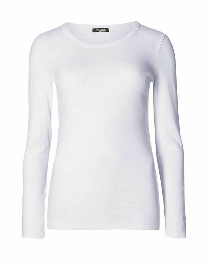 Women's Long-Sleeve Scoop-Neck T-Shirt (S–3XL)