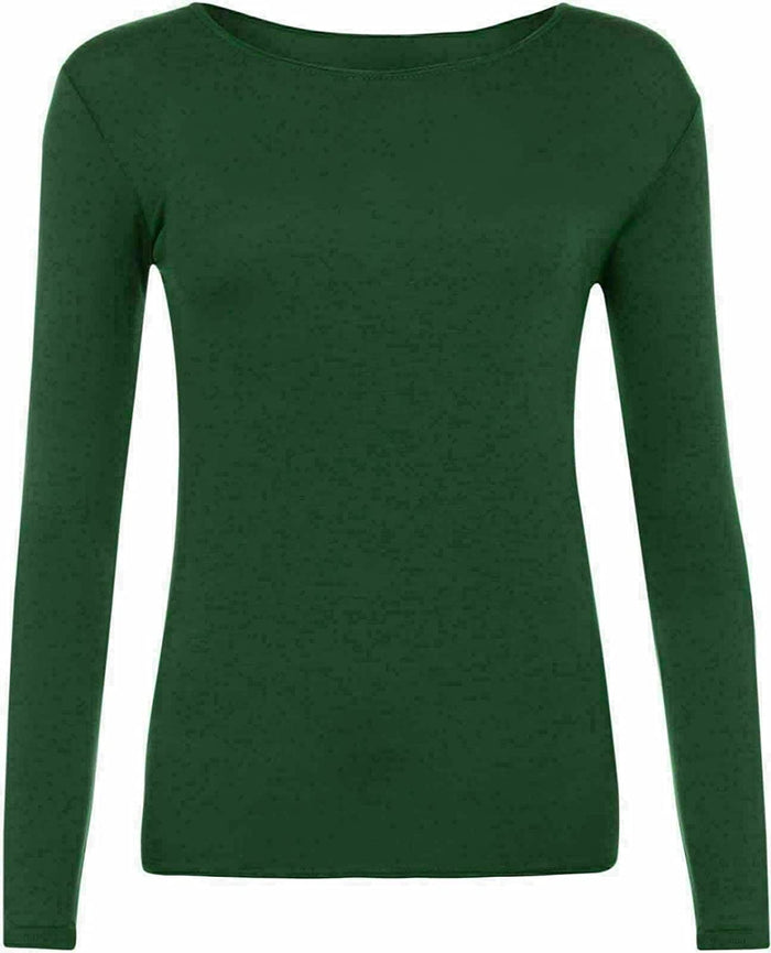 Women's Long-Sleeve Scoop-Neck T-Shirt (S–3XL)