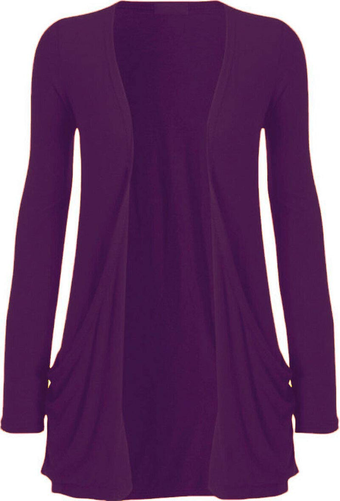 Women's Relaxed Cardigan with Pockets (UK 6–24)
