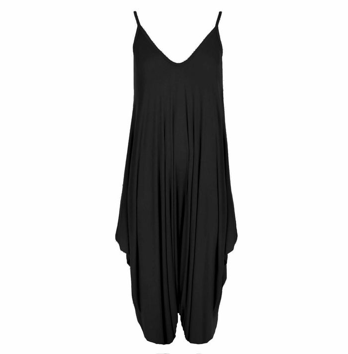 Women's Sleeveless V-Neck Jumpsuit (One Size)