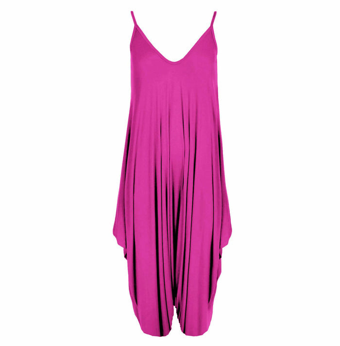 Women's Sleeveless V-Neck Jumpsuit (One Size)