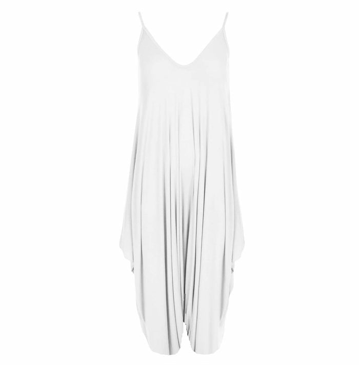 Women's Sleeveless V-Neck Jumpsuit (One Size)