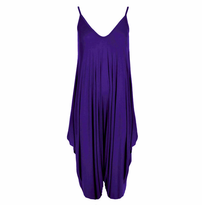 Women's Sleeveless V-Neck Jumpsuit (One Size)