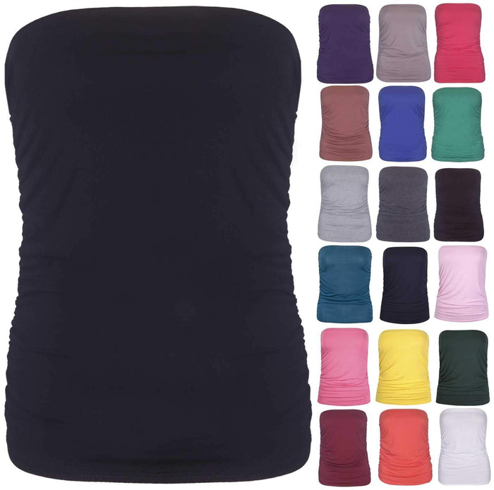 Women's Strapless Bandeau Tube Top (S–L & XXL–3XL)