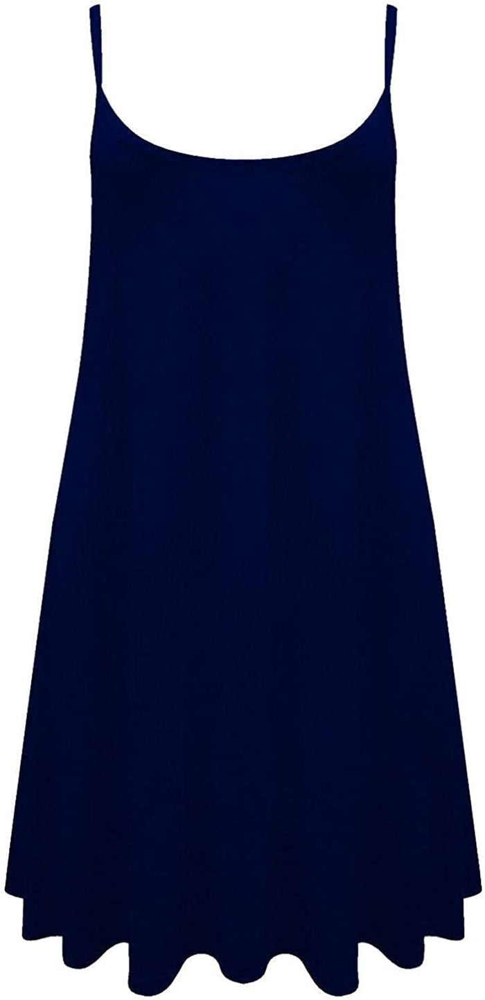 Women's Strappy Cami Swing Dress (M & XL–3XL)