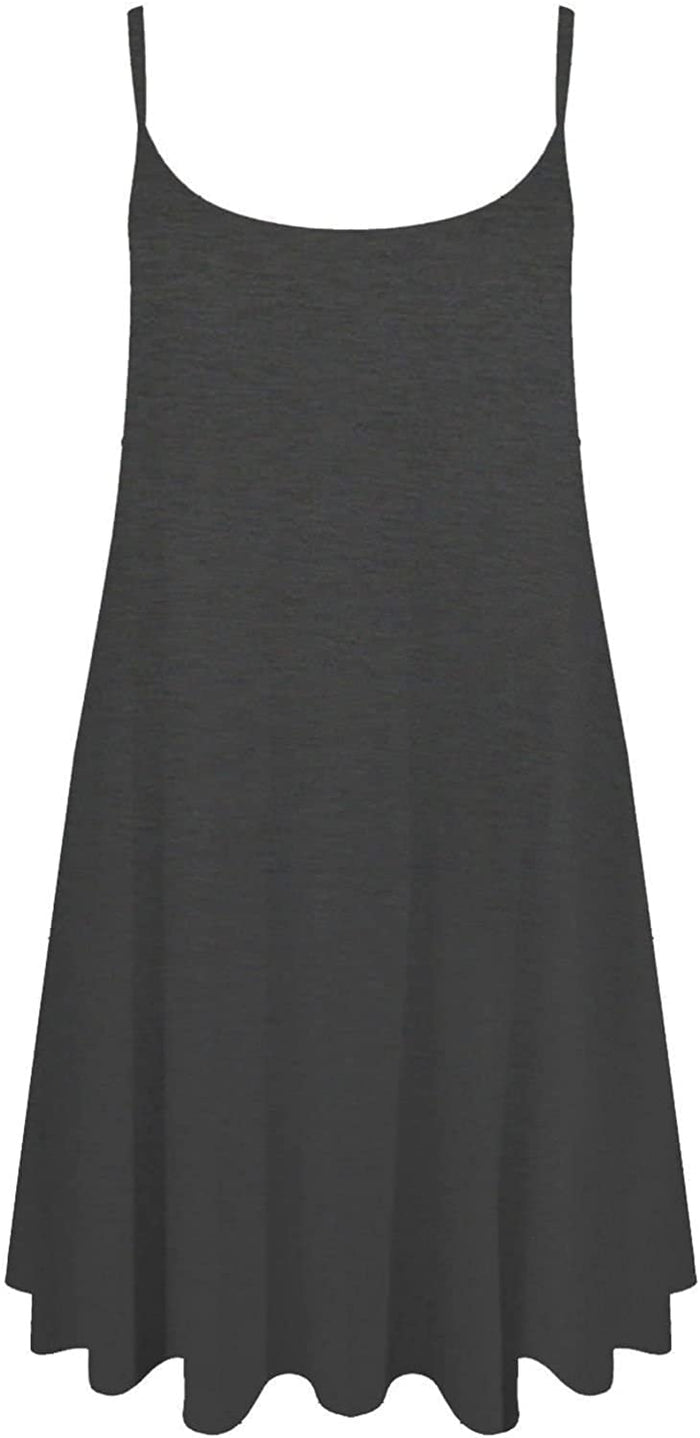 Women's Strappy Cami Swing Dress (M & XL–3XL)