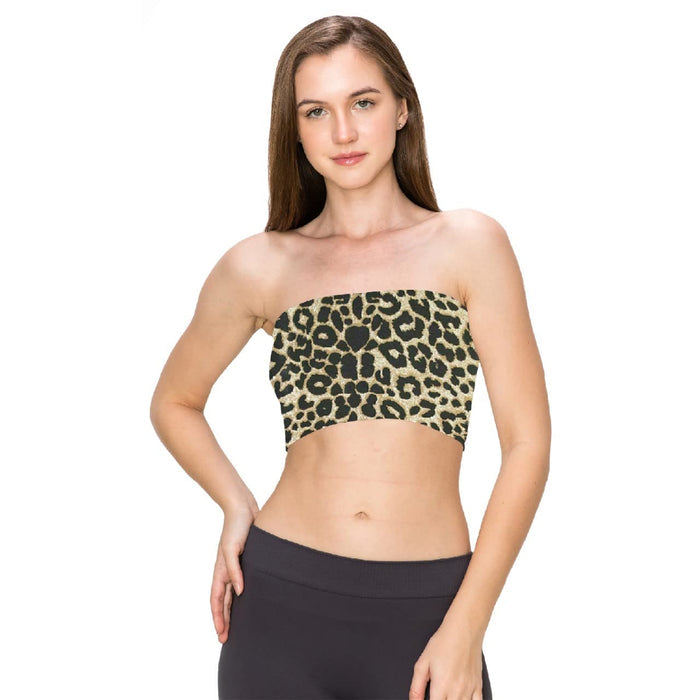 Women's Stretch Bandeau Crop Top (S/M–3XL)
