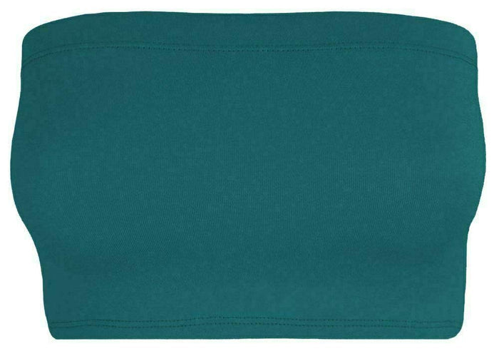 Women's Stretch Bandeau Crop Top (S/M–3XL)